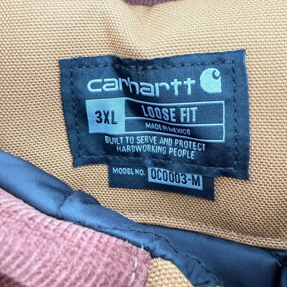 Carhartt Firm Duck Insulated Traditional Coat Brown Men 3XL Loose Fit OC0003-M - Picture 6 of 9
